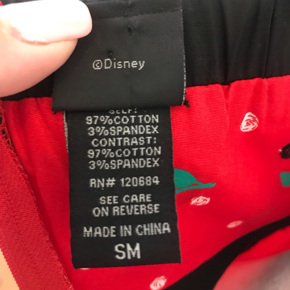 MINNIE MOUSE Disney Cherry Pinup Dress Red Size Sm - Picture 7 of 8